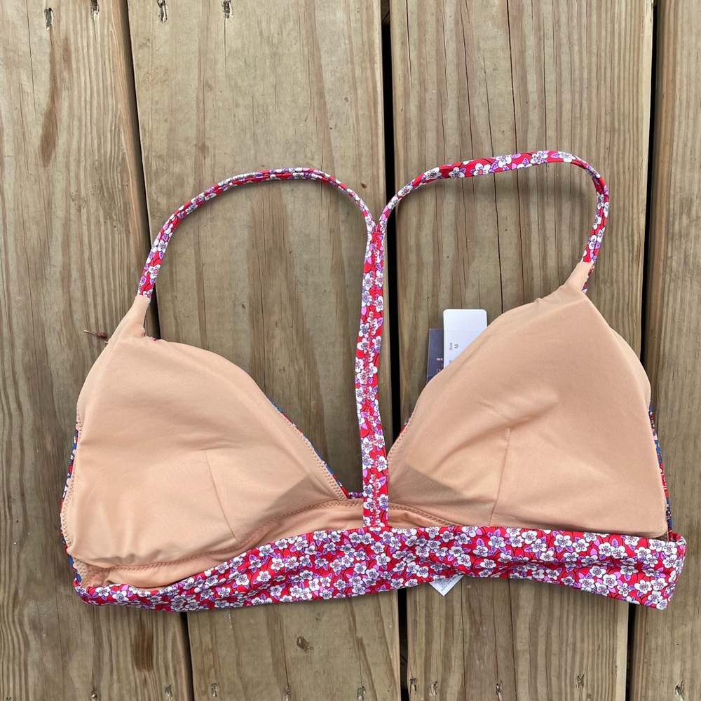 J.Crew Liberty Floral Print Bikini Top - Picture 2 of 5